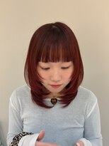 ラボー ノースプラザ店(LA'BO)&nbsp;ハッシュカット×チェリーブラウン