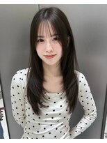 サンドイエナ 横浜店(sand yena)&nbsp;ワンカールレイヤー×グレージュ×巻ける縮毛矯正