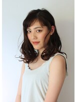 アトリエサニーデイ(atelier SUNNY DAY)&nbsp;ミディアム/パーマ/モカブラウン/前髪カット/大人ミディアム