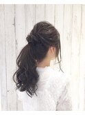 簡単アレンジポニーテール