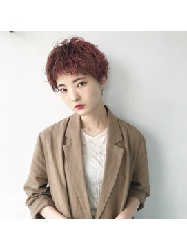 テクライズ 豊橋店(TECHRISE) ピンクローズ×ベリーショート