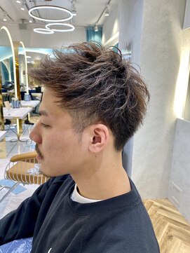 ロンドプランタン 恵比寿(Lond Printemps) 【Londprintemps】ツーブロックショート　アップバング