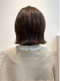 切りっぱなしボブ!オレンジカラー(バック)