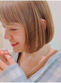 『December』ミルクティーベージュ×ミニマムボブ