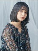 M.SLASH新百合ヶ丘/くすみカラー/ダークカラー/前下がりボブ