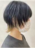 ボブウルフ/ウルフカット/ウルフ/ハイライトカラー担当岩崎