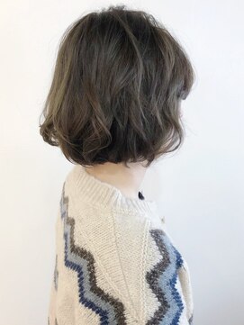 リコ(LIKO) 大人のふんわりボブ☆重めシルエット/デジタルパーマ/ハイライト