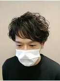 ビジネスカジュアルパーマヘア。曳舟駅近