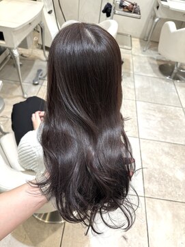 ザックラフィネ(ZACC raffine) ラベンダーカラー/グレーベージュ/レイヤーロング