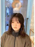 ゆるめパーマ×ミディアム