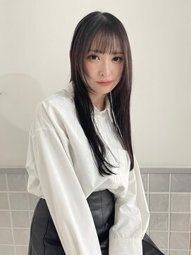 マアム ジー 明大前店(ma'am Zee) 暗髪ロングスタイル