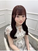 ブリーチなしで明るめチョコレートピンク＊新井