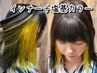 塩基☆インナー/イヤリング/裾／インナーケアブリーチ+塩基性カラー　￥12100