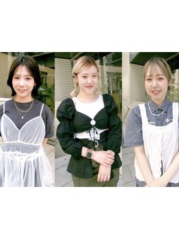 【梅田・茶屋町】お洒落に敏感な実力派女性スタイリストが集結◇女性目線で『なりたい』に寄り添います。