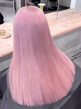 ベレーザ 渋谷(BELEZA) 9857ベビーピンクカシスレッドハイトーンカラー韓国ストレート