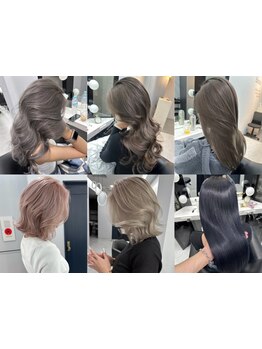 圧倒的なブリーチ経験を活かしダメージレスなヘアカラーを提案。高品質な薬剤で憧れのヘアを創り出す。