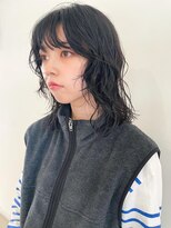 ツナグ(tsunagu)&nbsp;ボブウルフミディアムレイヤーパーマ