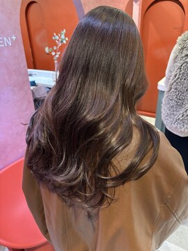 ローレンジウ(LOREN JU) 透明感髪質改善ベージュダブルカラーミルクティーグレージュ