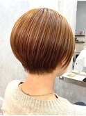 30代40代大人女性/前髪ありショートボブ/ショートヘア/髪質改善
