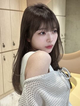 グロー 大宮(GLROW) 似合わせカットメルティカラーフェミニンロングマロンベージュ