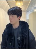 20代30代40代流行ツーブロック刈り上げ黒髪韓国マッシュ