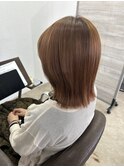 レイヤーカット×ボブ