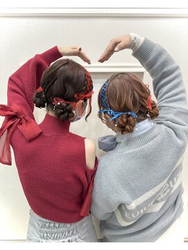 リアン(lien) レースアップ×ツインお団子♪