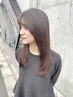 【大人気！自然なストレート】カット＋髪質改善縮毛正（根元）→￥27,500