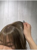 ブリーチなしダブルカラー透明感オリーブベージュ