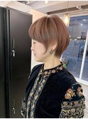 マッシュ白髪ぼかし