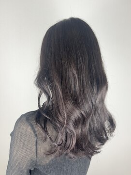ヘアデザイン アンジェロカフェ(Hair Design Angelo cafe) バイオレットカラー/セミロングスタイル/20代30代40代