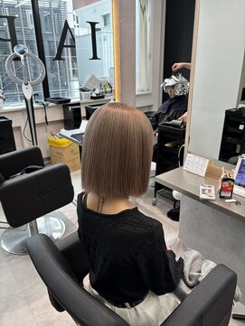 ラピス 福岡天神店(Lapis) ブリーチ/ブリーチカラー/ミルクティーベージュ