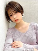 大人かわいい小顔ヘア/サイドバング/大人ショート/20代30代40代