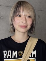 スレイ(SLAY) block color×顔周りlayer BOB