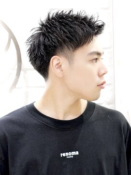 ヨシザワインク ハコザキ 水天宮前 日本橋人形町(YOSHIZAWA Inc.HAKOZAKI) 20代30代◎爽やかアップバング刈り上げツーブロック