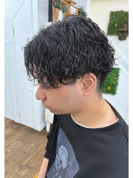 メンズパーマ20代30代40代ツイストスパイラルパーマ