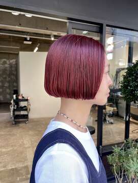 ノーム(norm) 赤髪/ミニボブ/似合わせカット/ショートボブ/ショートカット
