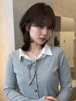 オムニス 表参道(Omnis) 韓国くびれミディアムレイヤーカット小顔前髪暗髪カラー髪質改善