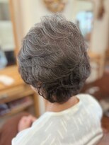 クロス(CROSS)&nbsp;ミセスパーマ/ひし形ショート/70代80代