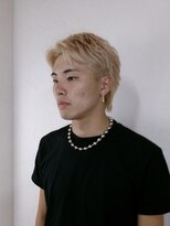 ボブ 小松(BOB)&nbsp;10代20代メンズマレットヘアメンズハイトーンブロンドヘア