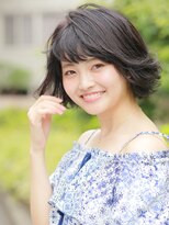 カルフール ロコ 草加西口店(Carrefour LOCO) ☆LOCO☆黒髪でもお洒落♪ふんわりワンカールのミニマムボブ