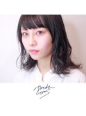 新潟×ウルフカット×パーマ×外ハネレイヤー×ミディアム
