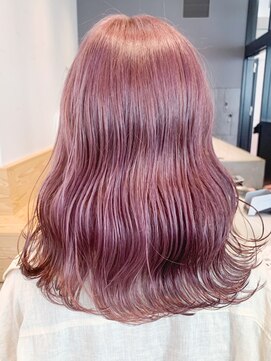 アルバム 銀座(ALBUM GINZA) ピンクパープル_ローライトスリークボブ厚めバング_ba289661