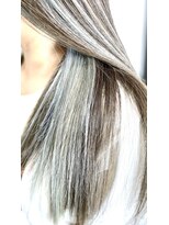 ヘアーメイク カラーバイカラー(hair make Color Color) 脱白髪染めデザインカラー