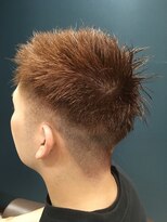 ヘアサロンアンドヘアメイクディー(hair salon hair make D)&nbsp;仙台D　学割U24 メンズカラー フェードショートstyle