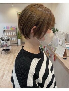 シームリー 千田町店(Seemly) ショート×ベージュ