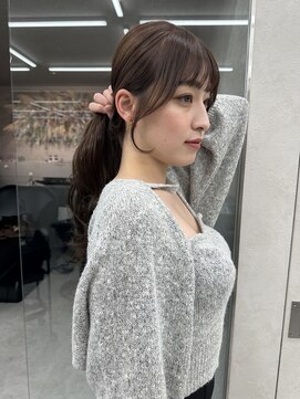 ロンド マーレ 天神大名店(Lond mare) イメチェン/チェリーブラウン/フェミニン/ダークアッシュ/束感