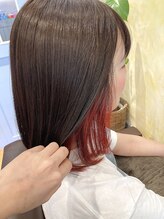 ヘア&メイク ナナ(Hair＆make NaNa) インナー×レッドオレンジ