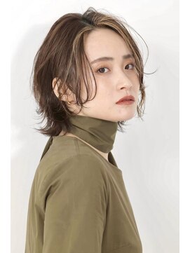 アンドバイモードケイズ (and by MODE K's) ウルフスタイル_インナーグレージュ前髪カタログ