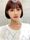 イメチェン/タンバルモリ/韓国風ボブ/ピンクブラウン/髪質改善